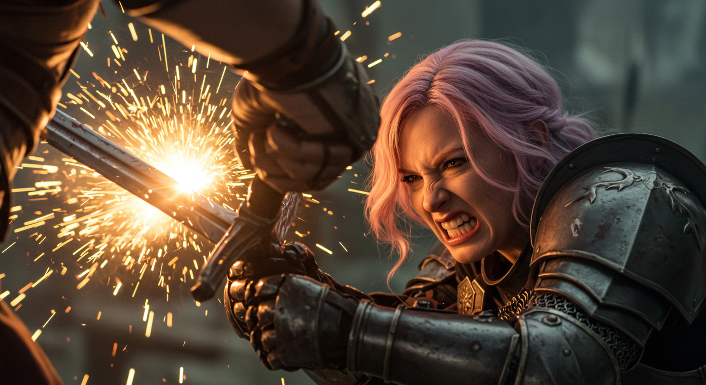 戦場でのリゼット・ソレイユ・ヴァレリア