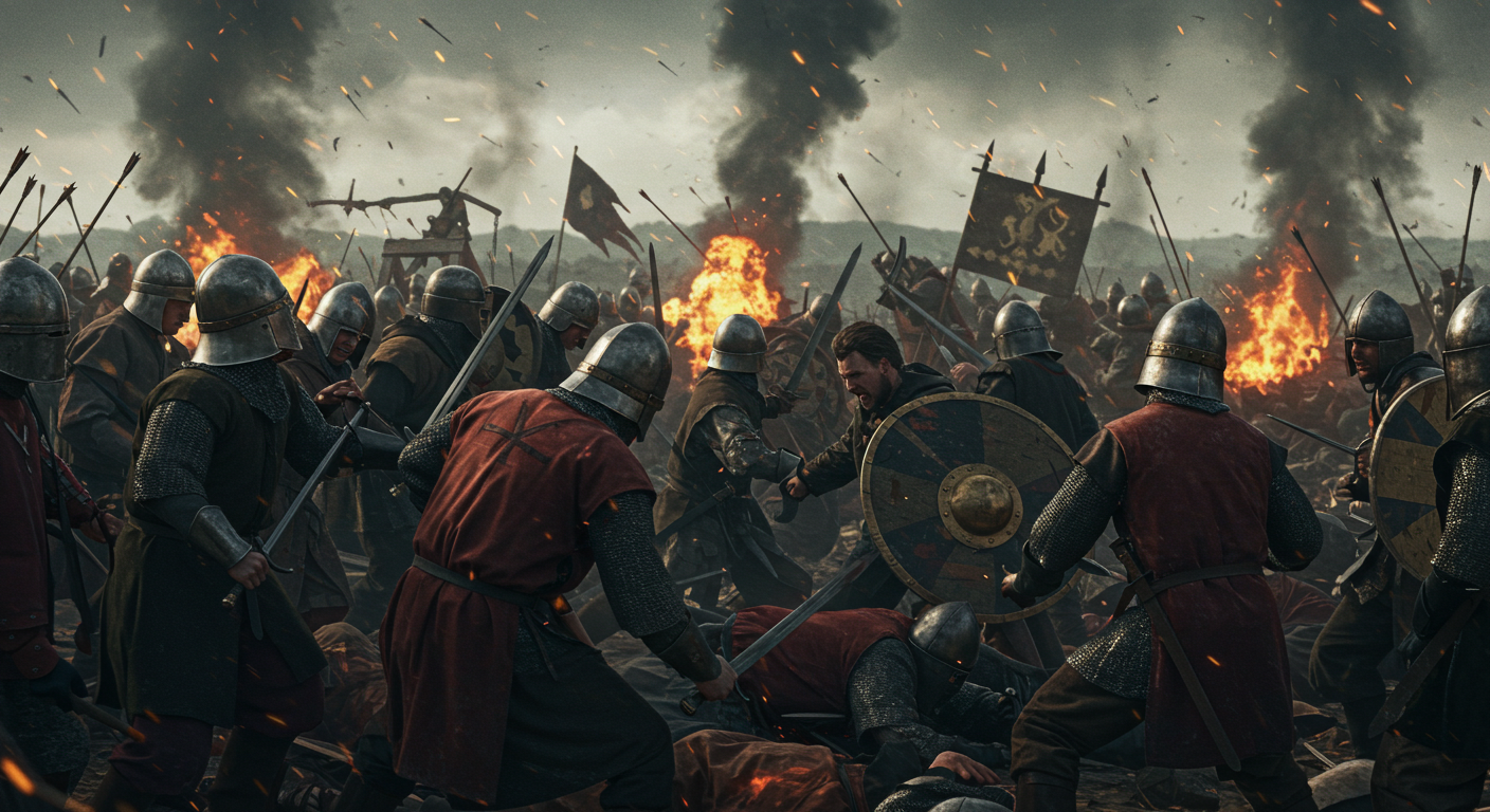 戦場の背景素材